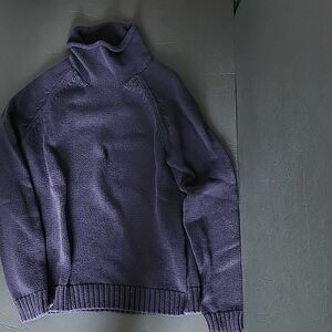 Women's Purple Land's End Turtleneck, size XS (2-4)